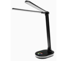 ULTRAFLASH (15726) UF-807 C02 черный (Led св-к настольный, 10Вт, ССТ, диммируемый, RGB подсветка)