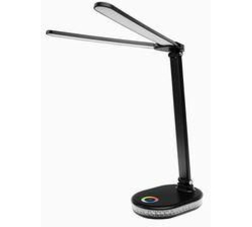 ULTRAFLASH (15726) UF-807 C02 черный (Led св-к настольный, 10Вт, ССТ, диммируемый, RGB подсветка)