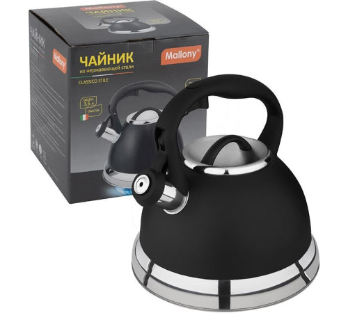 MALLONY CLASSICO STILE черный/матовый, ручка с soft-touch (985622)