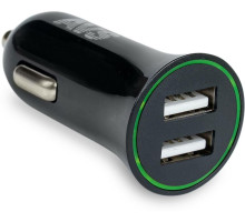 AVS USB 2 порта UC-522 (2,4А, черный) (Black Edition)