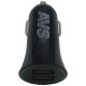 AVS USB 2 порта UC-522 (2,4А, черный) (Black Edition)