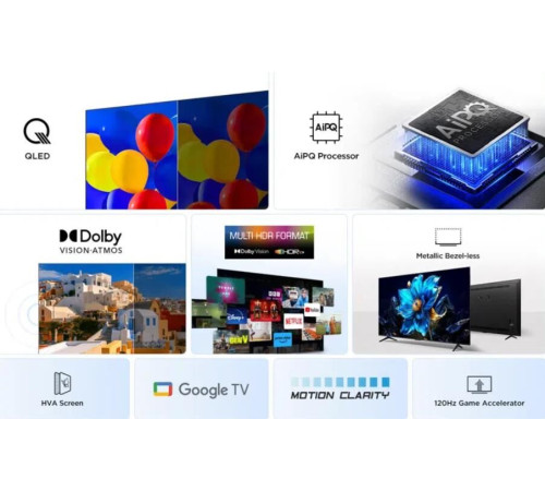 TCL 43P7K UHD 4K SMART TV Google