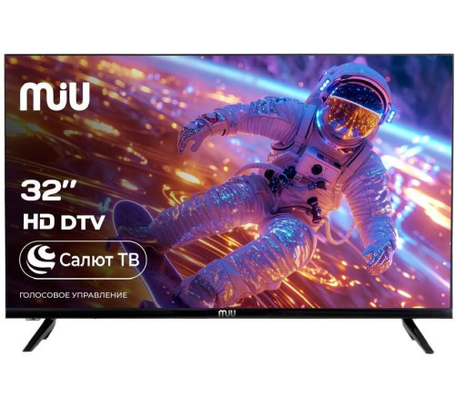 MIU H32SLT101SV SMART TV Салют безрамочный