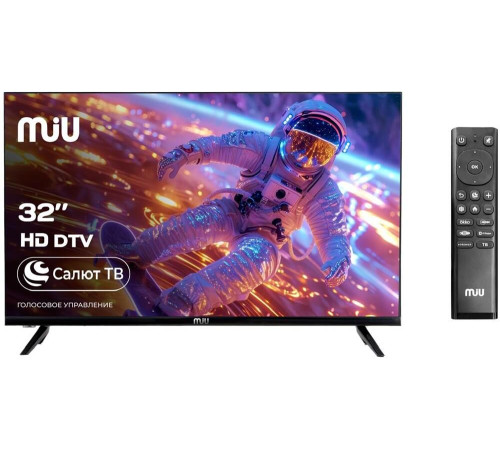 MIU H32SLT101SV SMART TV Салют безрамочный