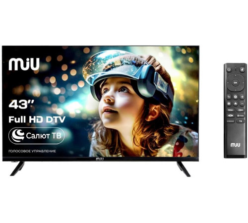 MIU H43SLT101SV SMART TV Салют безрамочный