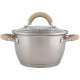MALLONY Кастрюля Fortuna, объем 4,5 л, из нерж стали с крышкой (007220)