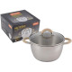 MALLONY Кастрюля Fortuna, объем 4,5 л, из нерж стали с крышкой (007220)
