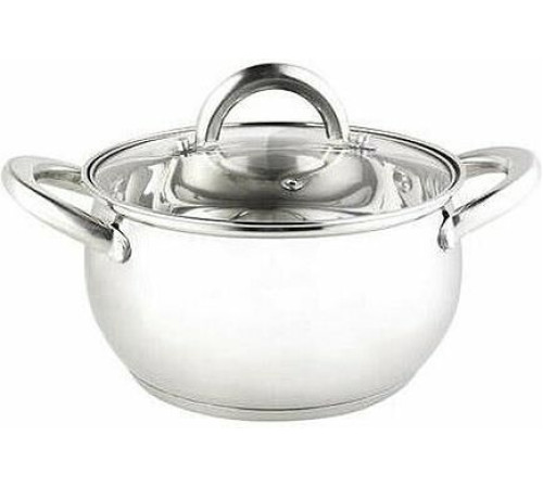 MALLONY Кастрюля Fortuna, объем 3,3 л, из нерж стали с крышкой (007219)