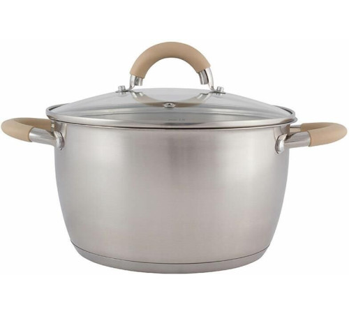 MALLONY Кастрюля Fortuna, объем 3,3 л, из нерж стали с крышкой (007219)