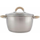MALLONY Кастрюля Fortuna, объем 3,3 л, из нерж стали с крышкой (007219)