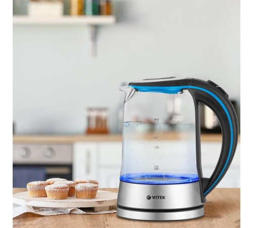 VITEK VT-7028 TR (1,7л. стекло)