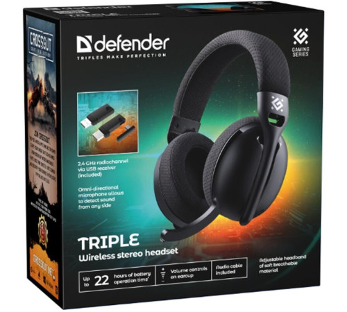 DEFENDER (64685) Triple BT/2.4G, черный