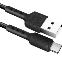 DEFENDER (87113BLA) USB кабель F181 TypeC 1м,2.4А, нейлон