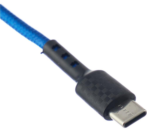 DEFENDER (87113BLU) USB кабель F181 TypeC 1м,2.4А, нейлон