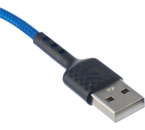 DEFENDER (87113BLU) USB кабель F181 TypeC 1м,2.4А, нейлон
