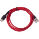 DEFENDER (87113RED) USB кабель F181 TypeC 1м,2.4А, нейлон