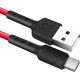 DEFENDER (87113RED) USB кабель F181 TypeC 1м,2.4А, нейлон