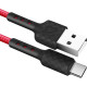 DEFENDER (87113RED) USB кабель F181 TypeC 1м,2.4А, нейлон