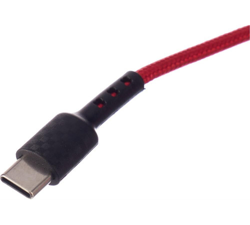 DEFENDER (87113RED) USB кабель F181 TypeC 1м,2.4А, нейлон