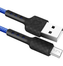 DEFENDER (87115BLU) USB кабель F181 Micro 1м, 2.4А, нейлон
