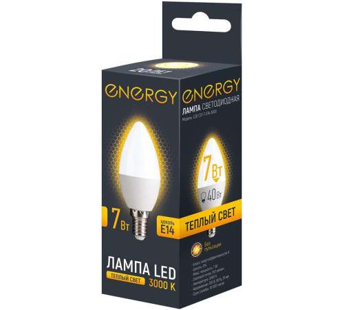 ENERGY LED С37-7-E14-3000 (109288)