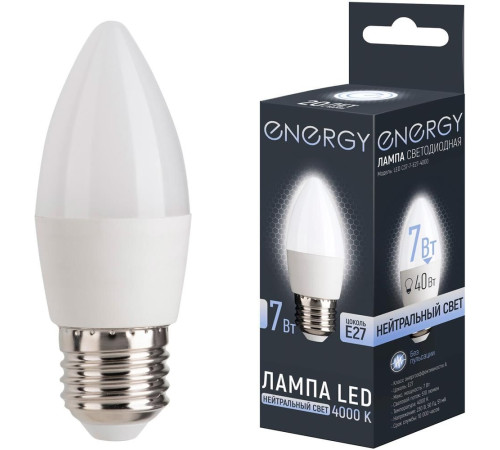 ENERGY LED С37-7-E27-4000 (109299)