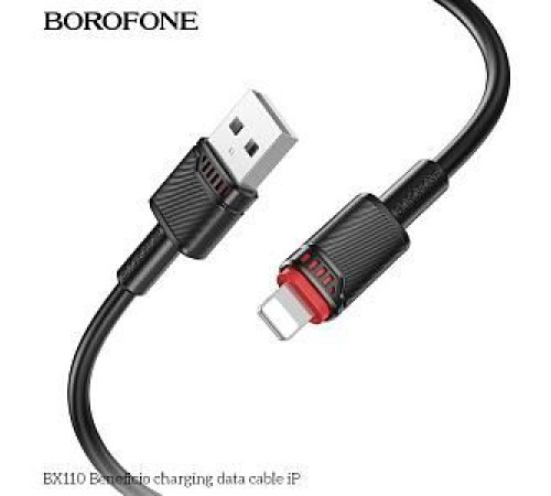 Кабель BOROFONE (6941991120701) BX110i USB 2.4A для Lightning , черный