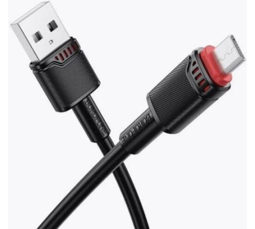 Кабель BOROFONE (6941991120725) BX110m USB 2.4A для micro USB - 1 м , черный