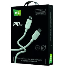 MORE CHOICE (4620202554758) K85ia USB 3.0A PD 27W для Lightning ng 8-pin Type-C - 1м , белый