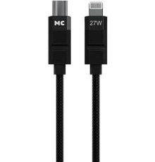 MORE CHOICE (4620202555021) K87ia USB 3.0A PD 27W для Lightning ng 8-pin Type-C - 1м , черный