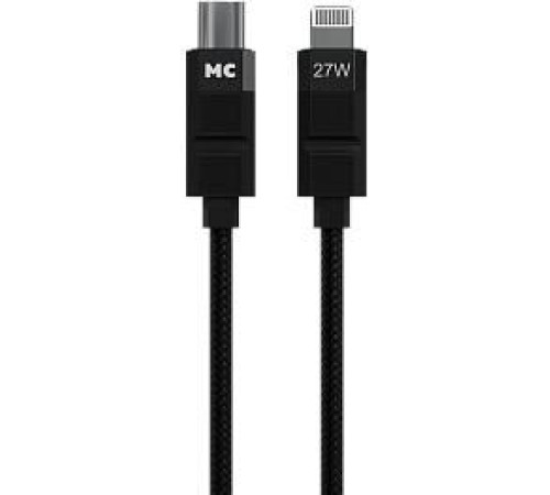 MORE CHOICE (4620202555021) K87ia USB 3.0A PD 27W для Lightning ng 8-pin Type-C - 1м , черный