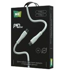 MORE CHOICE (4620202553058) K60aa 2м USB 3.0A PD 60W для Type-C Type-C 2м , белый