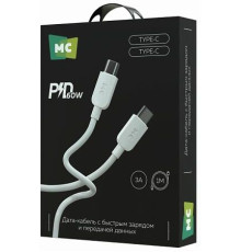 MORE CHOICE (4620202554710) K85aa USB 3.0A PD 60W для Type-C Type-C - 1 м , белый