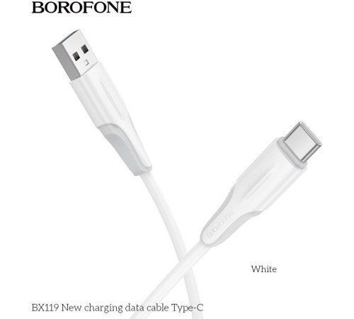 BOROFONE (6941991122002) BX119a USB 3.0A для Type-C - 1м , белый