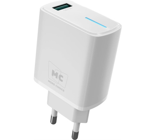 MORE CHOICE (4620202555878) NC63 СЗУ 1USB 3.0A QC3.0 15W , белый
