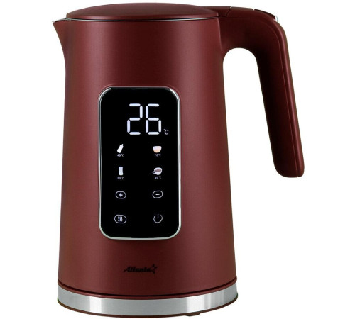 ATLANTA ATH-2537 (1,7л. металл/пластик) бордовый