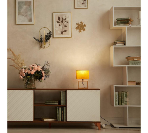 светильник UNIEL UML-B401 E27 ORANGE/WOOD