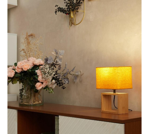 светильник UNIEL UML-B401 E27 ORANGE/WOOD