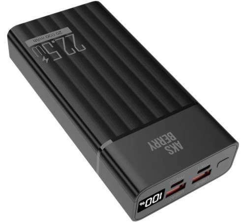AKSBERRY (6900295650017) E202 Riffles PD22,5w 20000mAh (черный)