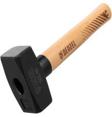 Кувалда DENZEL Кувалда, 1500 г, кованая головка, буковая рукоятка 11019