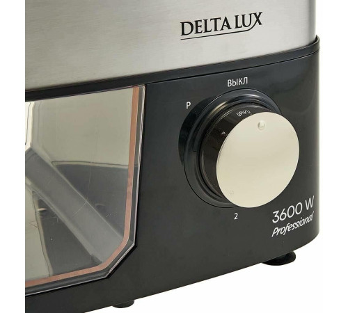 DELTA LUX DE-602MS черная нерж, НАСАДКА ДЛЯ ТОМАТА, 3600Вт (4)