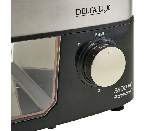 DELTA LUX DE-602MS черная нерж, НАСАДКА ДЛЯ ТОМАТА, 3600Вт (4)