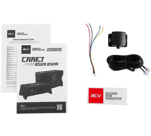 ACV CRAFT BS12A активный/корпусной плоский/2000Вт/30см/SPL-109дБ/черный