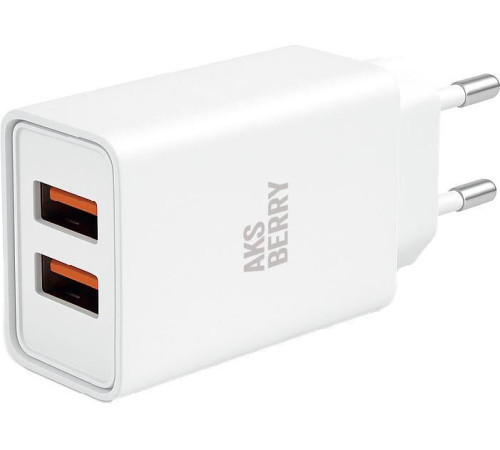AKSBERRY (6900209800019) T38 2 USB 2.4A, белый