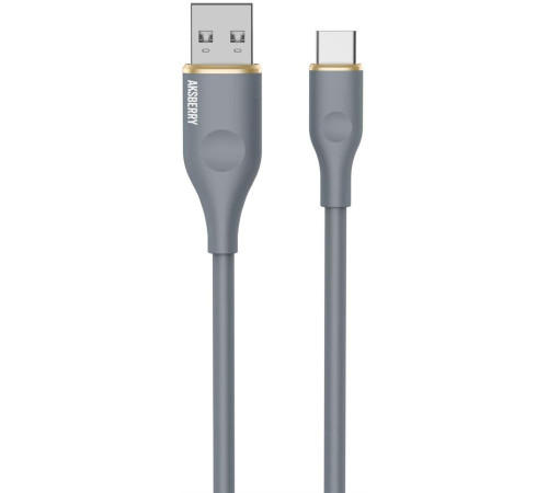 AKSBERRY (6900307820018) X162 Liquid silicone USB-A -Type-C, серый