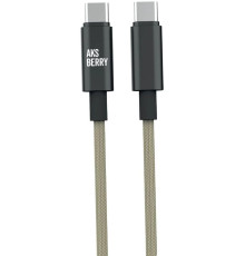 AKSBERRY (6900295600012) X163 Nylon silk Type-C - Type-C, бежевый