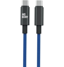 AKSBERRY (6900295620010) X163 Nylon silk Type-C - Type-C, синий