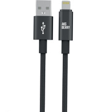 AKSBERRY (6900295510014) X163 Nylon silk USB-A – Lightning, черный