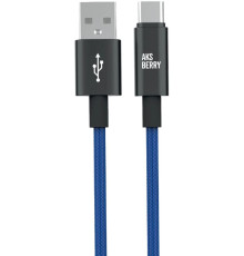 AKSBERRY (6900295580017) X163 Nylon silk USB-A - Type-C, синий