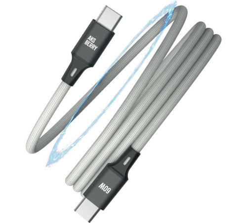 AKSBERRY (6900307920015) X164 Magnetic Type C - Type C, серый